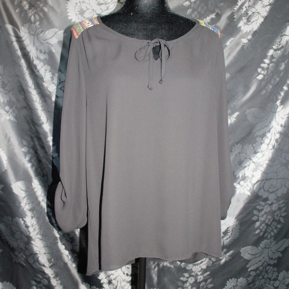 Maurices Black Tunic top